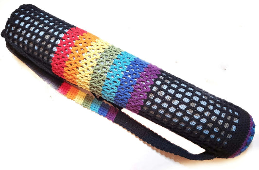 Black Chakra Yoga Mat Bag