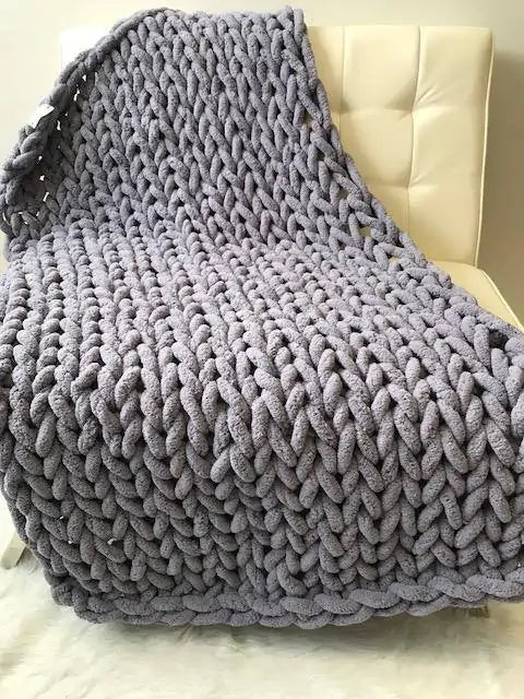 Thick Yarn Knitted Blanket