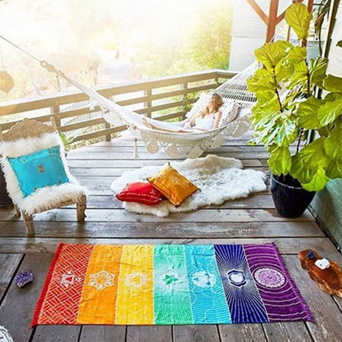 Chakra Design Wall Hanger / Beach Cloth