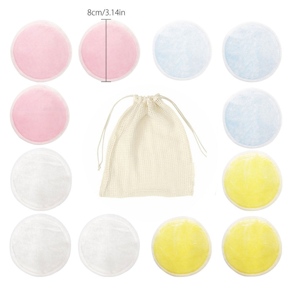 Reusable Bamboo Cotton Make up Remover Pads with Laundry Bag