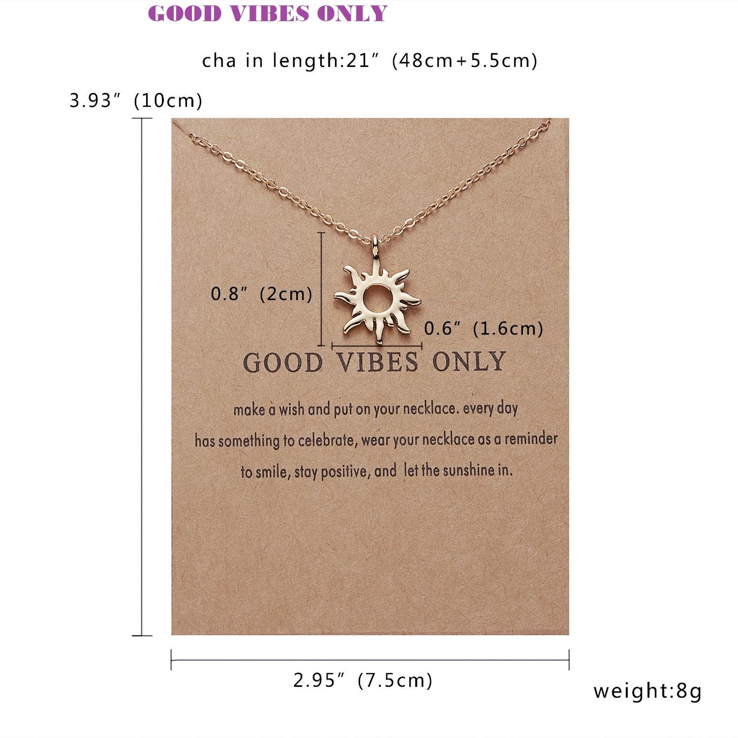 Good Vibes Fashion Necklace